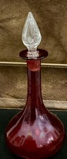 Antique 19th(?) Century Ruby Red Glass Perfum...