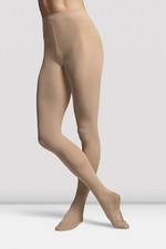 Bloch Dance L78128 Tan Girls Contour Soft Adaptatoe Convertible Tights Size CHS