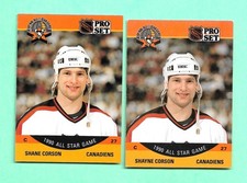 (1) SHAYNE CORSON   1990-91 PROSET # 369 CANADIENS   VARIATION CARD (M3523)