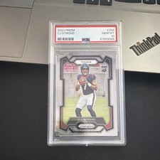 Panini 2023 Prizm CJ Stroud #339 PSA 10 Rookie Houston Texans NFL Football Card
