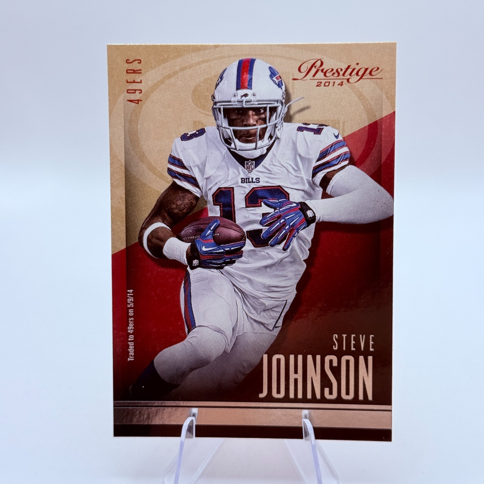 Steve Johnson 2014 Panini Prestige #2 San Francisco 49ers Card NFL Football 