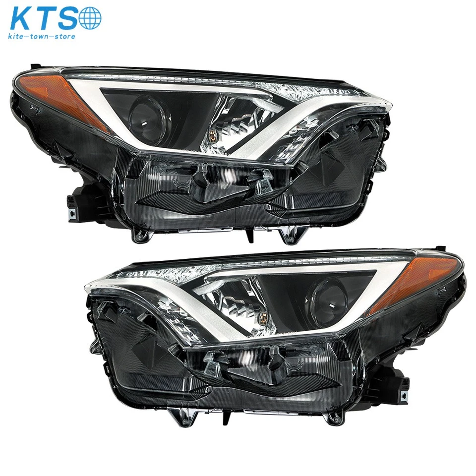 For Toyota RAV4 2016 2017 2018 Chrome Headlights Amber Corner Lamp Left+Right - Image 4 of 4