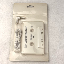Cassette Aux Adapter For Car iPhone 3.5mm Audio Tape MP3 Player Adapters, White