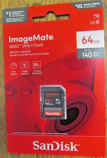NEW  64GB SANDISK IMAGEMATE SDXC USH-I MEMORY CARD FREE SHIPPING