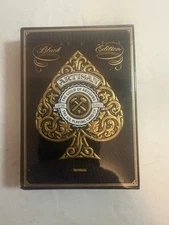 Theory 11 Black Edition 12-16 Red Label Artisan Playing Cards USA Sealed c3