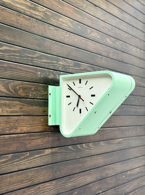 Antique Ship Wall Clock – Seiko Blue Double Side Triangle Quartz