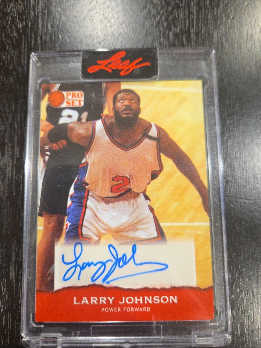 Larry Johnson Basketball Sports Trading Card Singles Autographed