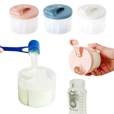 4Grid Baby Formula Dispenser Portable Milk Powder Container Feeding Storage Box - image 1 of 4