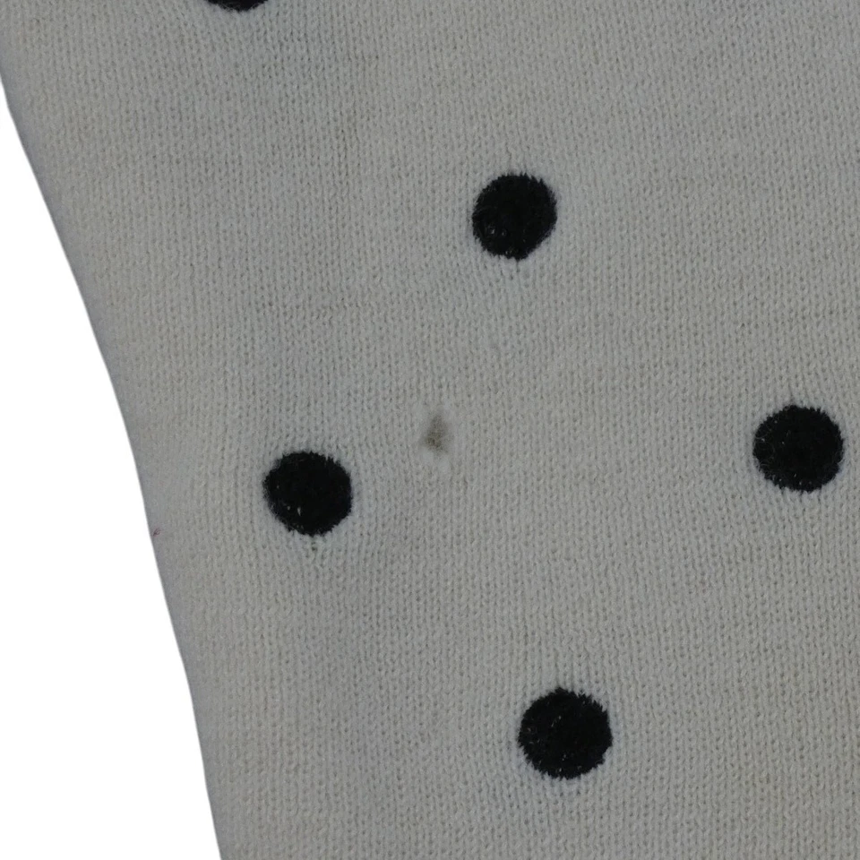 Suéter Christian Dior Mujer M Off White Crema Pret A Porter Lunares Agujero Foto 2 de 4