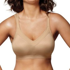 Playtex 18 Hour Active Lifestyle Low Impact Wireless Bra 4159 Nude Size 42C