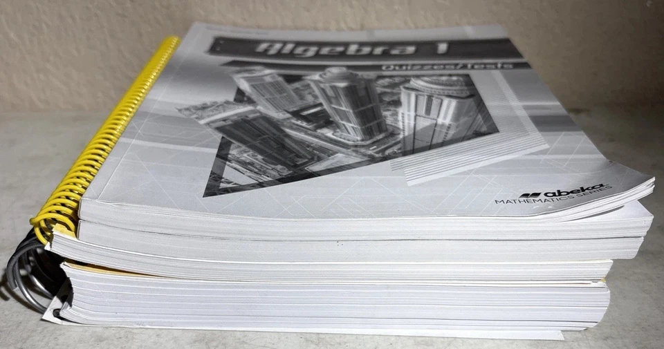 4 Books-Abeka Algebra 1 2nd Ed Solution Key Quiz & Test For Student And Teacher  - Image 4 of 4