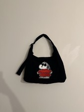 Baggu UO Urban Outfitters Joe Warm Peanuts Embroidered Nylon Shoulder Bag Snoopy