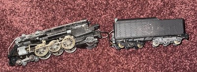 Vintage Fleischmann? Train Locomotive Engine And Tender HO Scale As Is