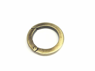 MOSCHETTONE TONDO APERTURA INTERNA OTTONE COLORE BRUNITO CM 5
