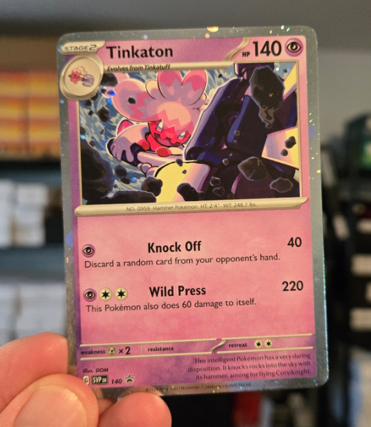 Pokémon TCG Tinkaton SVP 140 Scarlet & Violet Black Star Promo NM/M