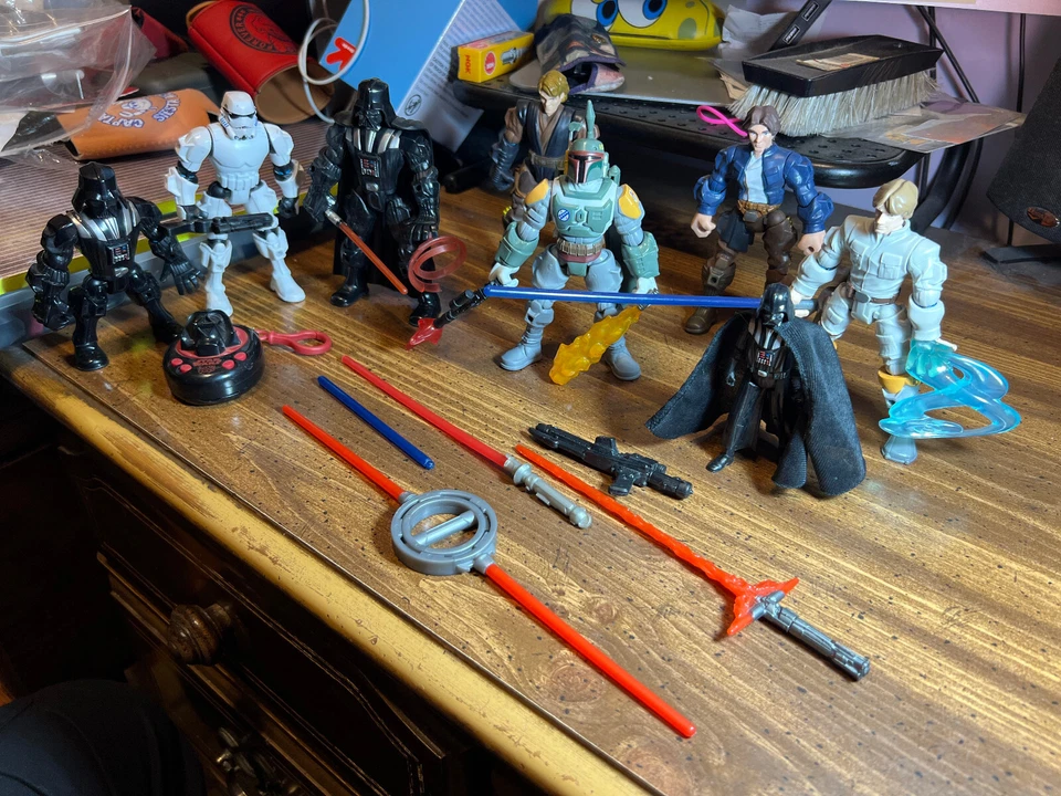 LOTE de figuras de acción Star Wars Hero Mashers etc BOBA FETT DARTH VADER etc. Foto 2 de 4