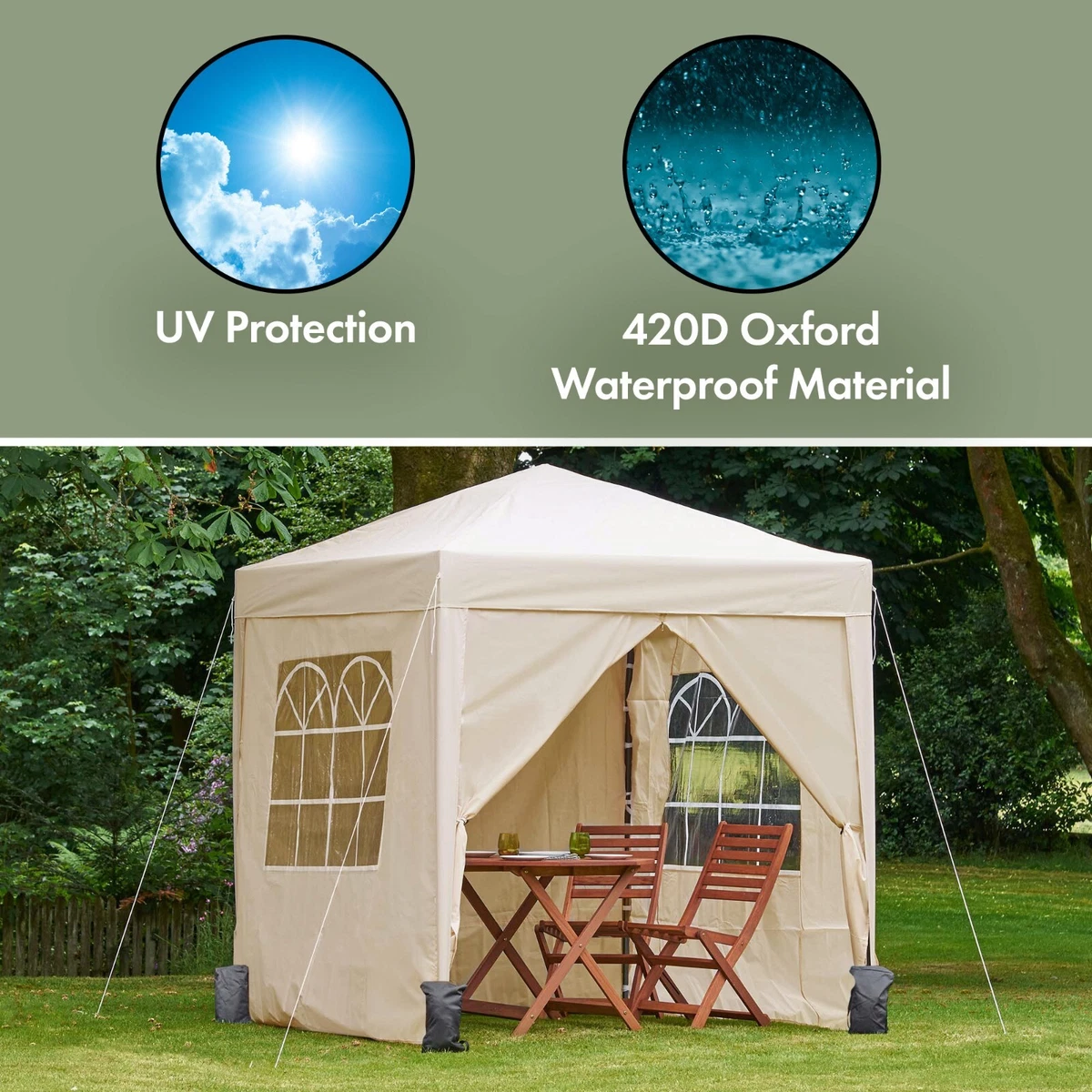 Pop up gazebo 2m cheap waterproof