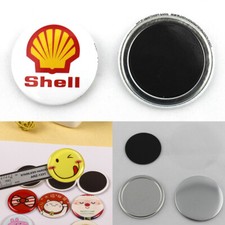 58mmProfessional Rubber MagneticButton Parts Shell,Mylar,MetalBack,RubberMagnet 