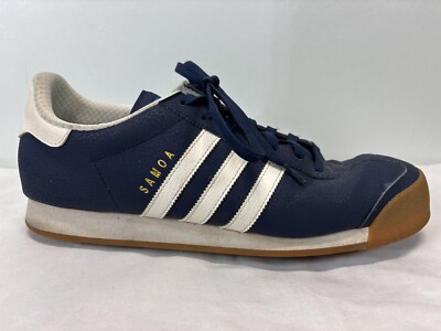 Adidas Samoa Shoes Sneakers Sz 13 Men's Navy White Lace Up