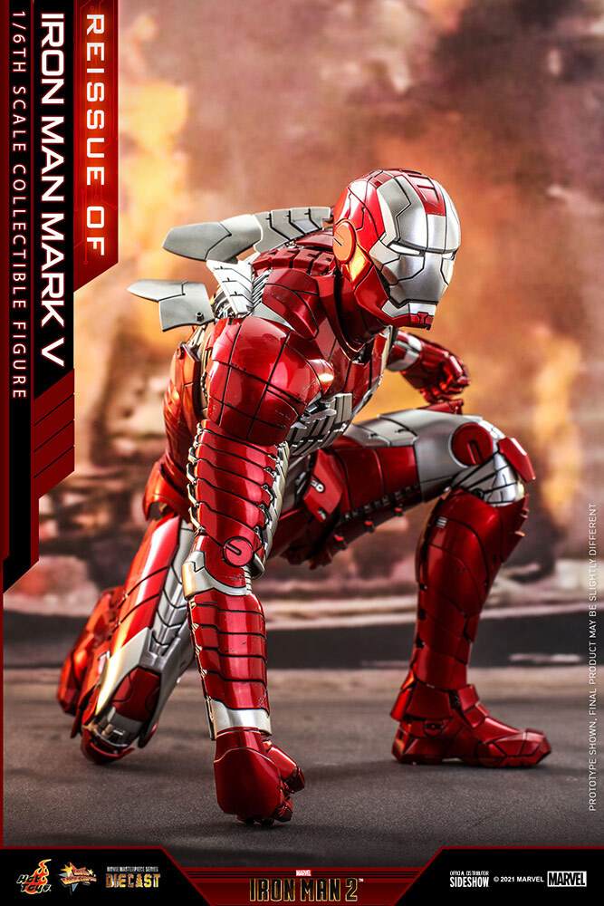 Hot Toys Iron Man Mark V Diecast Reissue 1:6 Scale Figure Tony
