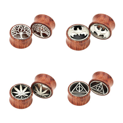 Longbeauty Glas Ohr Tunnel 8-16mm - Double Flared Ear Gauges Expander