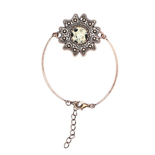 Chakra Flower Round Bead Bracelet Natural Crystal Bangle Quartz Healing Reiki - Picture 11 of 27