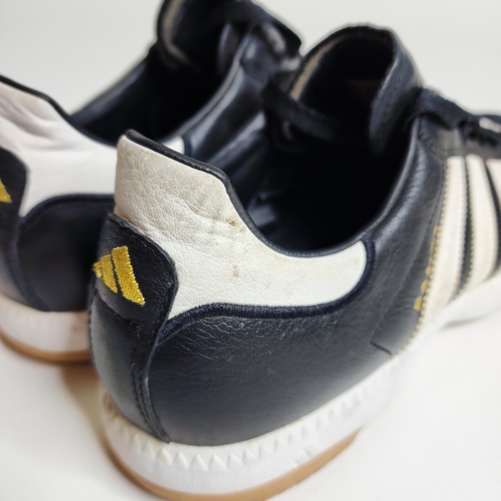 Adidas Samba Millennium Black Leather Indoor Soccer S… Gem