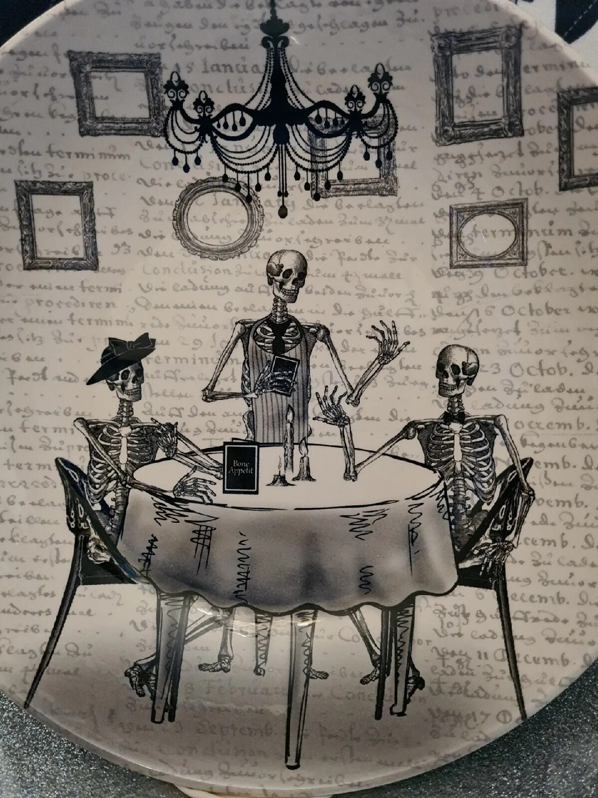 Tk Maxx Royal Stafford England Halloween 3 Skeletons Dining Pasta Bowl