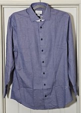 Charles Tyrwhitt Non Iron Slim Fit Long Sleeve Button Down Shirt Men's 16/33"