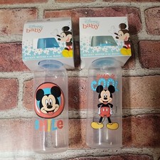 Disney Baby Bottles Lot of 2 Mickey Mouse 9oz bottles. NEW....