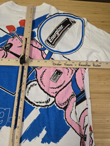 Vintage 1993 Energizer Bunny AOP T-Shirt One Size Single Stitch Still Going - Picture 6 of 7