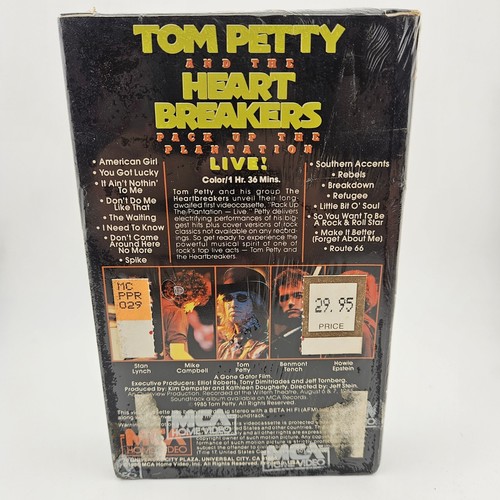 Tom Petty And The Heartbreakers Pack Up The Plantation Live Betamax Sealed - Foto 2 di 10