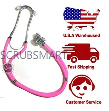 Hot Pink Sprague Rappaport Nurse EMT Medical Dual Head Stethoscope  Accessories