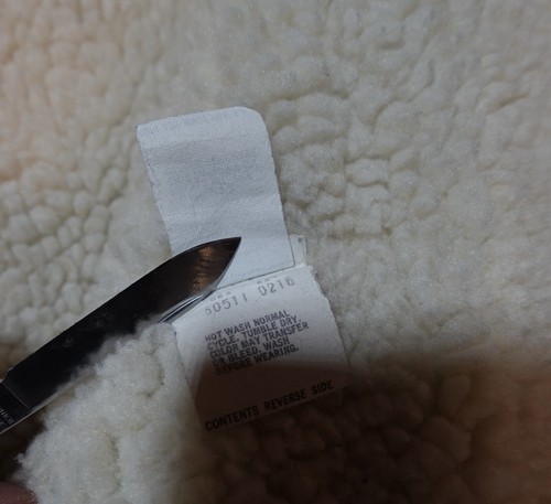 Vintage Levi’s 60511-0216 Sherpa Lined Denim Trucker Vest Sz M ~ Pristine 1980s - Picture 8 of 9
