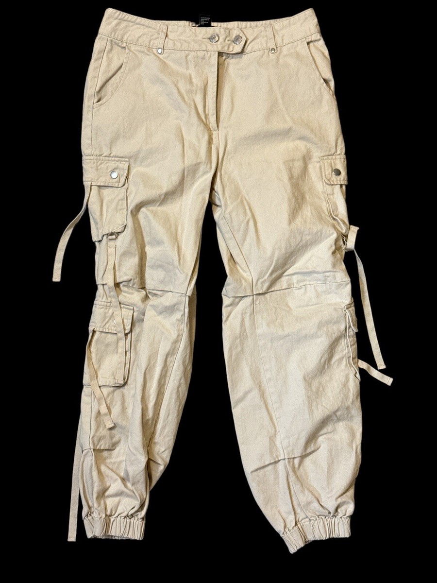 Forever 21 Pants Women's Beige Cream Ivory Joggers Cargo