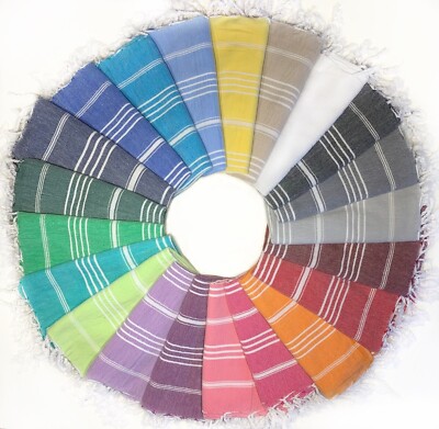 Turkish Beach Towel Set of 4 (38'' x 71'') | 100% Cotton Extra Large Turkish Towel