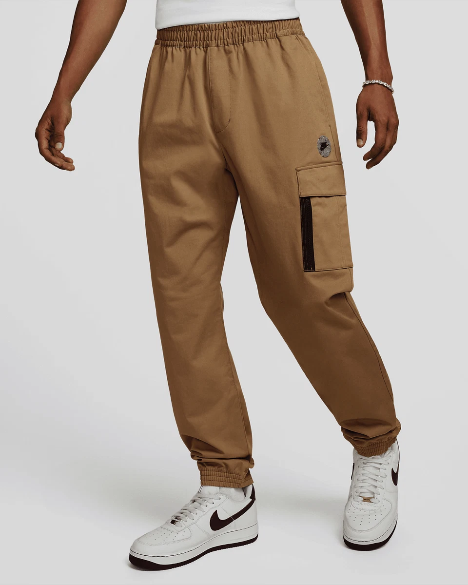 Nike Sportswear Utility Cargo Pants Joggers Cuffed Brown FB2191