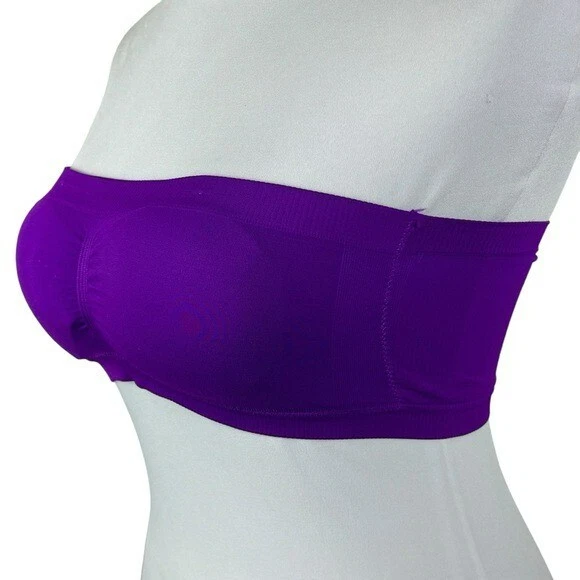 Sutiã acolchoado feminino Express Intimates tubo roxo P/M - Imagem 4 de 4