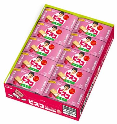 GLICO - BIsco Mini Pack Strawberry Flavor (5 Pieces x 40 Packs) Snacks JAPAN