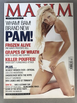 Maxim Magazine Dec 1999 #56 RARE Pamela Anderson Rachel Hunter Kate Goombridge.