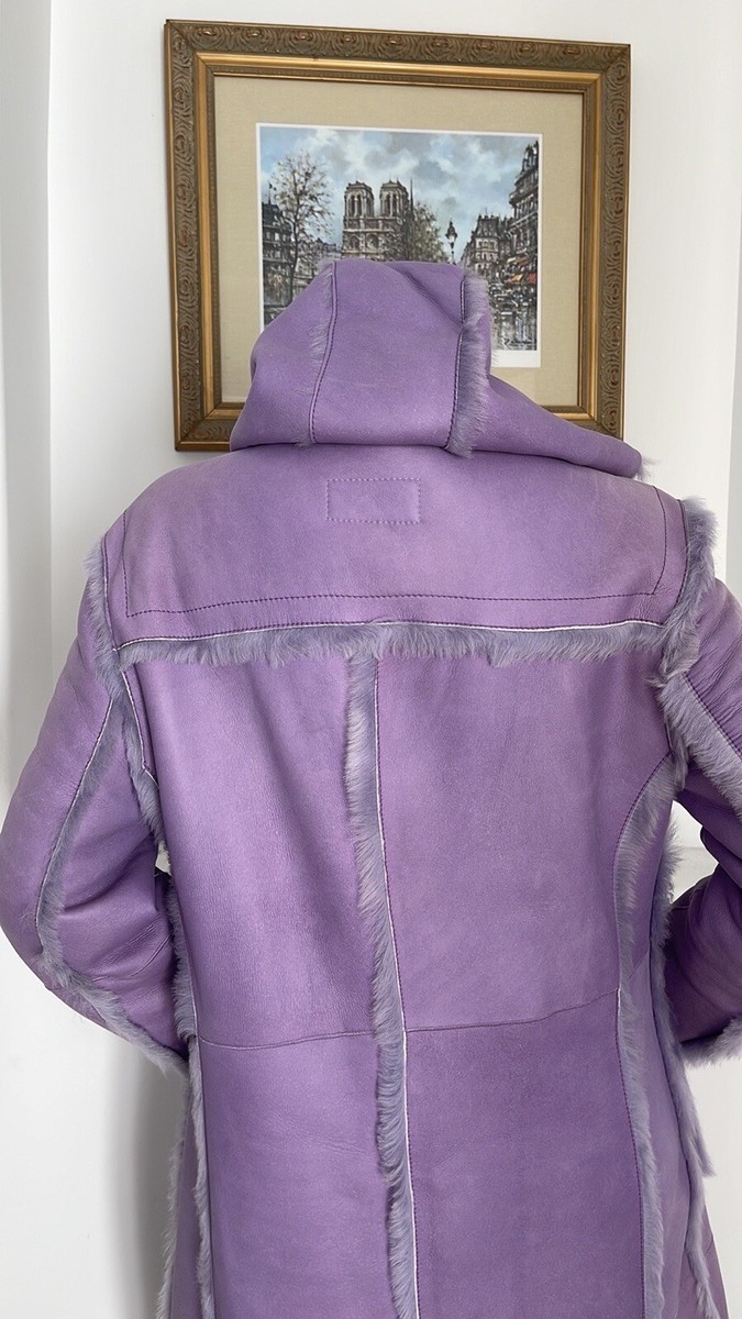 Tunique Longue Escada Sport En Soie Rayée Violet Noir - Taille 38, Neuve Avec étiquettes