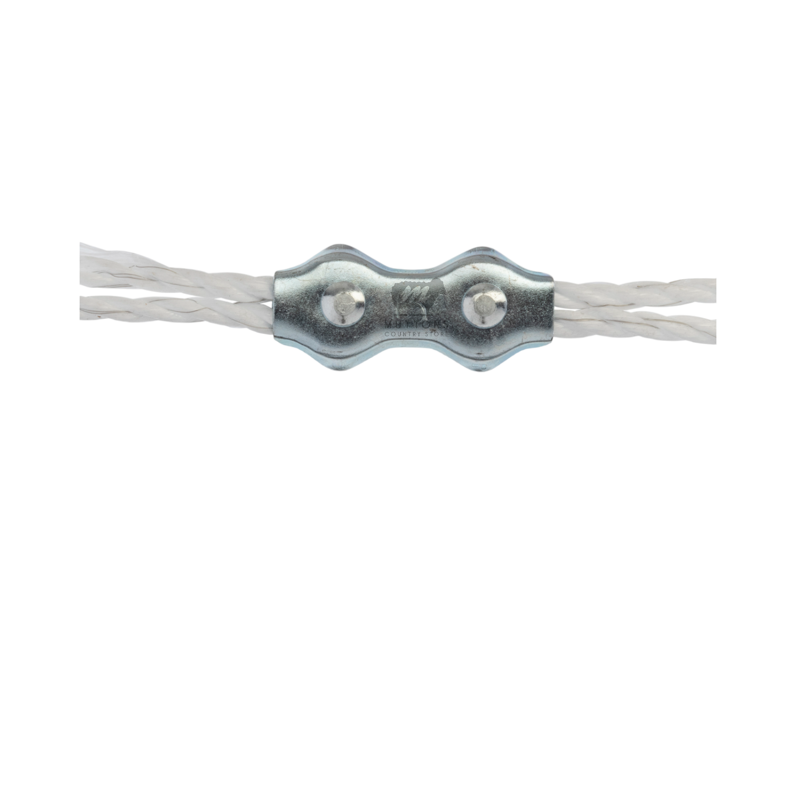 ELECTRIC FENCE ROPE 6mm 400 Metre Roll White & Green Poly Fencing Horse