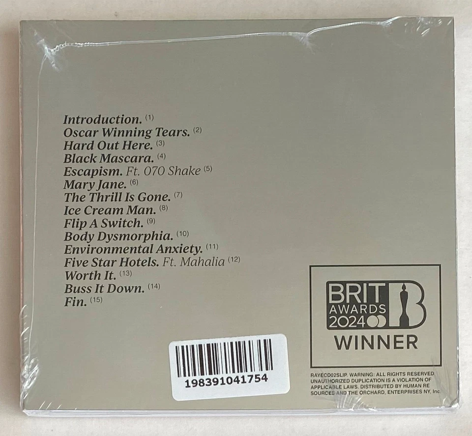 RAYE * MY 21st CENTURY BLUES * UK LIMITED EDITION BRITS FOIL CD * BN! - Image 2 of 3