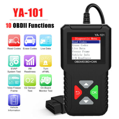 YA101 Car OBDii Code Reader Automotive Check Engine Fault Code Diagnostic Scan