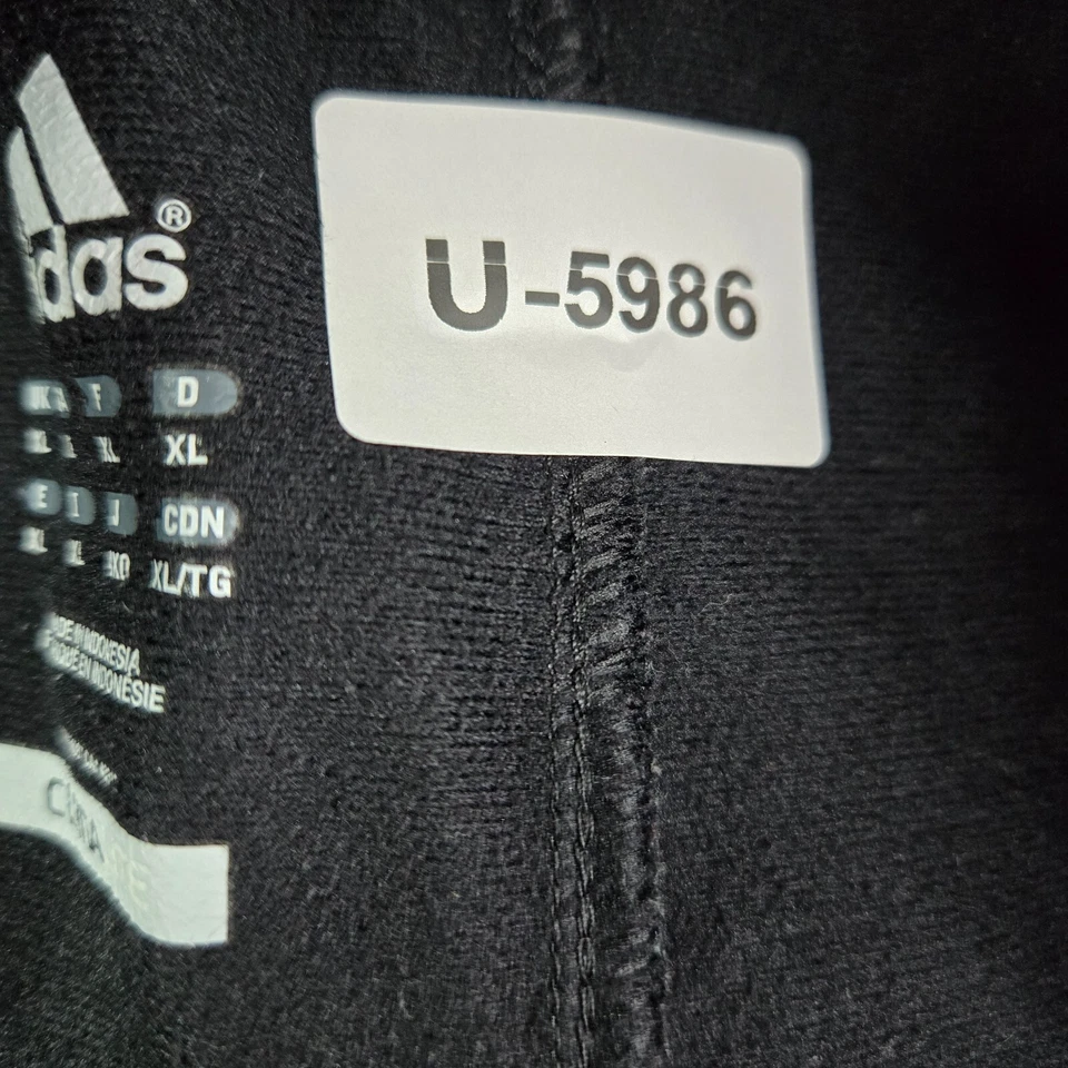 Pantalones deportivos Adidas para hombre ropa deportiva XL negros logotipo climalite bolsillos con cremallera cordón Foto 2 de 4