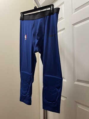 Nike Pro Hyperstrong NBA Purpl Dry Padded 3/4 Tights Mens X-large AA0753-010 S31