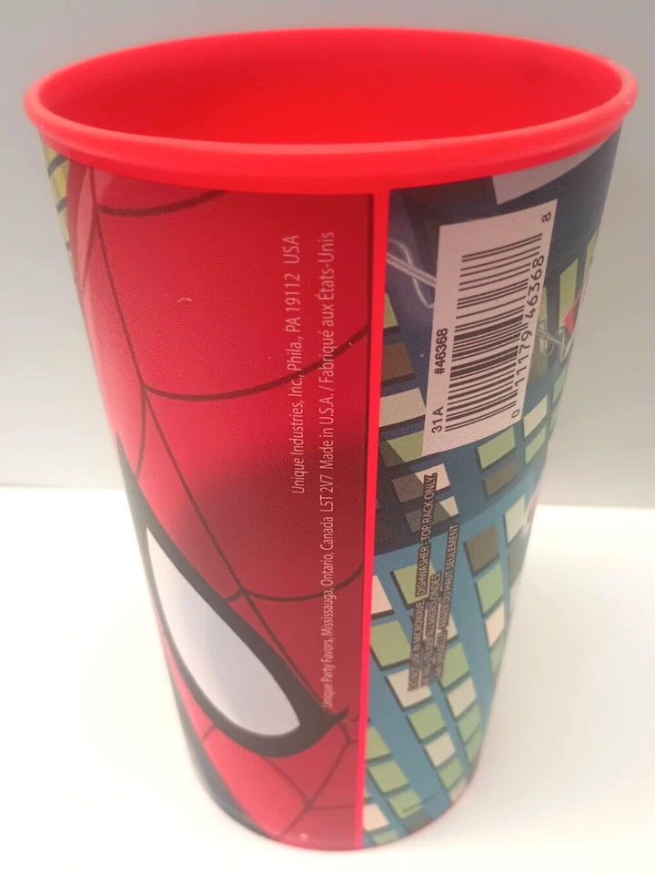 NEW Marvel Ultimate Spiderman Webslinger Red 5.75" Colorful Drinking Cup - Image 3 of 4
