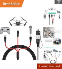 Compact USB-C Charger for DJI Drones & Accessories - 4ft Fast Charging Solution