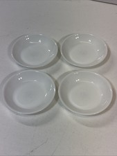 4 - Corelle 4-3/4" WHT Dip Mini Dish- Glass, Triple-layer, Classic, Solid, White