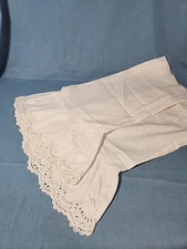 Antique Victorian Edwardian Cotton & Broderie Sleeves Handmade Repair Or New Top